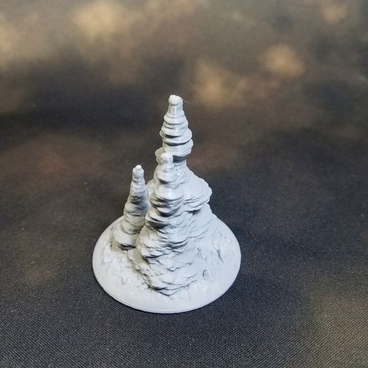 🏛️ Triple Cave Columns Stalagmite・Free 3D File for ・Cults