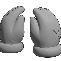 hand-kaws.png STL file Hands Kaws・Model to download and 3D print