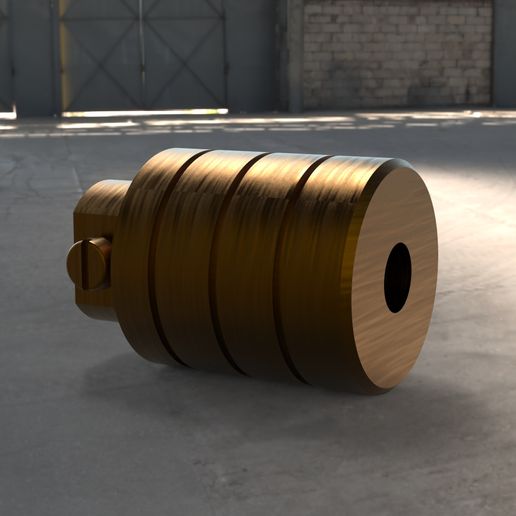 4  ArbeitskolbenKomplett (4 working pistons complete) 3D model