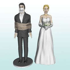 novios-soga.jpg Rope cake topper bride and groom