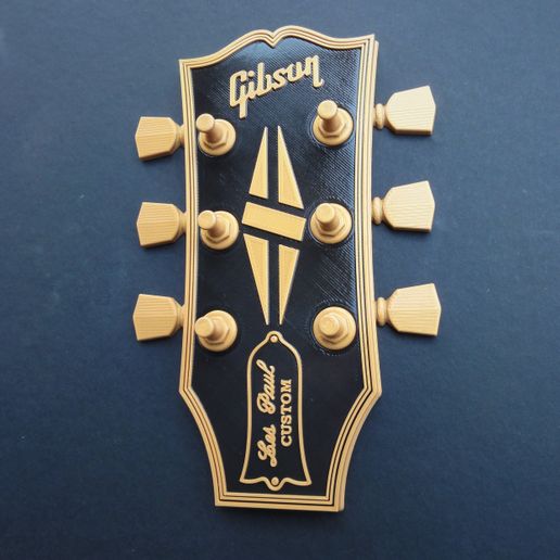 LL CEE MELA Mp Archivo STL Clavijero de guitarra Gibson - Colgador de llaves / Arte de pared・Objeto para impresora 3D para descargar, AA3DPRINTING