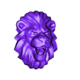 Lev.stl Lion face cnc art