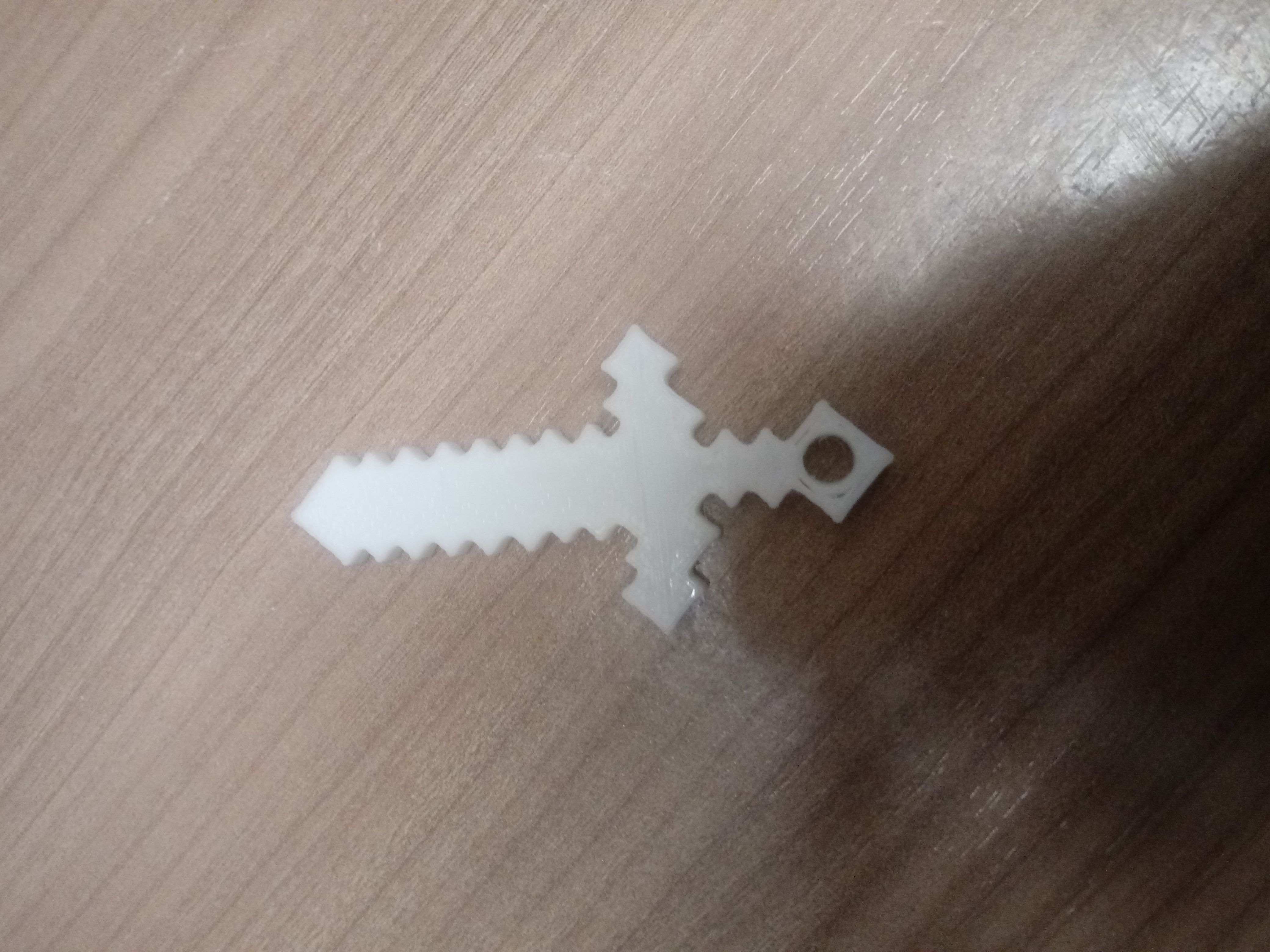 Download STL file Minecraft sword keychain // Minecraft sword keychain
