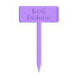 Red_Onions.stl Plant Marker Label
