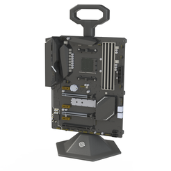 open-case-con-mother.png STL file PC Open Case / PC Cabinet・3D printer design to download