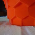 Hexagon-plant-pot-holder-base-detail.jpg Random Hexagon Fliese Blumentopf Pflanzenhalter