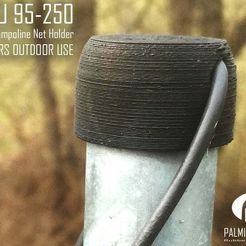 PI-ETPU_95-250_carbon_black.jpg Trampoline Net Holder for 1" tube