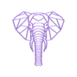 elephant geometric_fixed.stl STL file Elephant 'geometric'・Template to download and 3D print