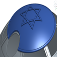 R2_Kippah.PNG Free 3D file Kippah for R2-D2 Dome・Object to download and to 3D print