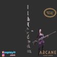 3-18.jpg Caitlyn Arcane Shotgun Gun 3D Model Digital File - League of Legends Cosplay- Caitlyn Cosplay - Caitlyn Arcane Cosplay - Caitlyn Folding Gun