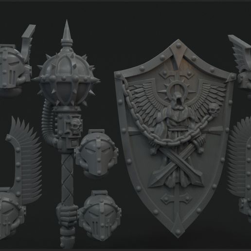 Gloomy Angels bladeguard/terminator upgrade pack 3D model