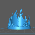 XXX.png Custom Wargaming Fire Base - Fits 32mm Bases