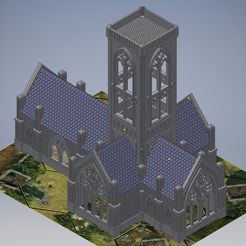 montaje_final.jpg Normandy Cathedral for wargame.
