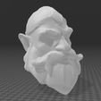 4.png Low Poly Male Dwarf Head - (STL, OBJ, FBX)