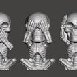 03.jpg 3 Wise Skull SET