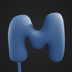 Letter-M1.png Fichier STL Lettre M en dessin animé・Modèle pour imprimante 3D à télécharger