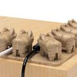 2.jpg STL file USB holder (Pigs-L type)・3D printer model to download