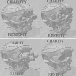 AllSkulls-Charity.jpg Download STL file TItan Skull Heads For Charity-Bulk Pack • 3D printing model, johnbearross