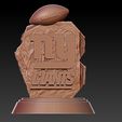 hjjhh.jpg NFL - New York Giants football statue destop - CNC - 3d Print