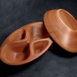 Oval-Bowl-©.jpg Fichier 3D Bol ovale - Fichiers CNC pour le bois (STL)・Plan imprimable en 3D à télécharger