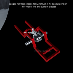 New-Project-2021-09-09T224317.013.png Fichier STL Demi châssis arrière ensaché pour Mini truck / Suspension à coussin d'air - Pour maquettes et modèles réduits personnalisés・Plan à imprimer en 3D à télécharger