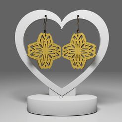 r1.jpg Archivo STL Pendientes de mandala 33・Diseño de impresora 3D para descargar