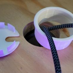 0492c351-3578-4be2-acd7-22257b4af433.jpg Archivo 3D gratis Espectacular pasacables para sobremesa o mesa - Puerto para cables - 2 pulgadas o 51 mm・Modelo para descargar y imprimir en 3D