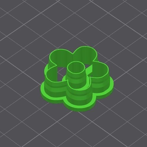 Flor3-2.jpg Polymer clay / cookie cutter pack flower shape #3