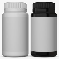 Vitamin-Bottle-5.jpg 3D-Datei Vitaminflasche・3D-druckbares Modell zum herunterladen