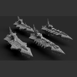 BFG-SC-Chaos_Cruiser-Slim.png STL file Chaos Cruiser (slim) SUPPORTED (BFG)・3D printer model to download