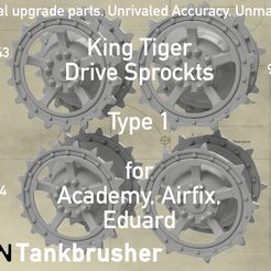 Template-Hero-shot-King-Tiger-Drive-Sprocket-Copy.jpg 1/35 King Tiger Drive Sprockets Type 1 for Academy (352401001)