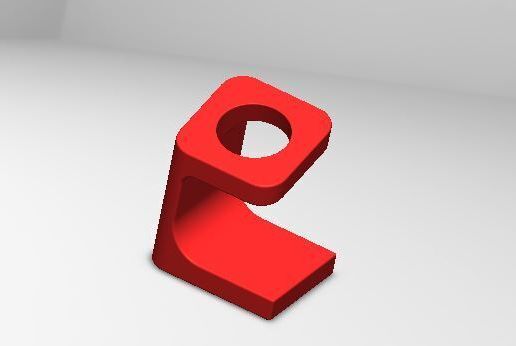 Curved Smartwatch Holder - EmiWorks 3D - 3D model önizlemesi