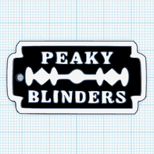 Peaky Blinders keychain 3D model