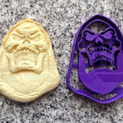 skeletor.jpg STL file skeletor cookie cutter for cookies・3D printable model to download