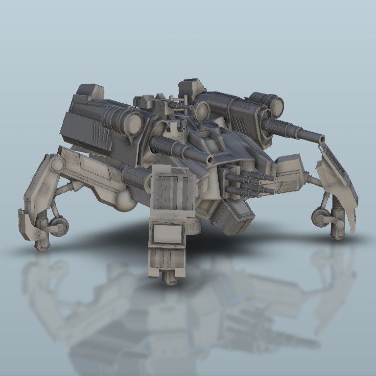Download STL file Quadripod robot - Warhammer 40 000 Scifi Science ...