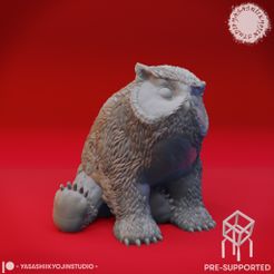 Owlbear_Cub_PS.jpg Fichier STL ourson - figurine de table (pré-supporté)・Design à télécharger et à imprimer en 3D