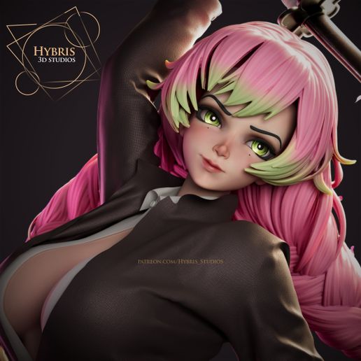 Mitsuri Kanroji Commercial Package - Demon Slayer | Resin Figure STL (Commercial License)