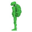 Side.jpg Tmnt Mutant Mayhen Mike - ARTICULATED POSEABLE ACTION FIGURE 100mm