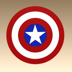 STL file Captain America 2d wall art Marvel wall decoration 🎨・3D printing  design to download・Cults