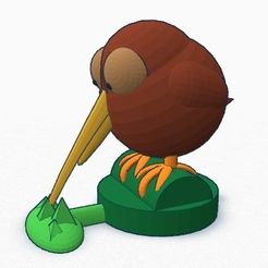 Kiwi.jpg Archivo 3D gratis Kiwi Pawn v3 - Ajedrez・Plan de la impresora 3D para descargar