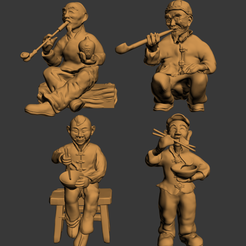 Chinese-People.png STL file Chinese People 3D Model 3D print model・3D printing idea to download