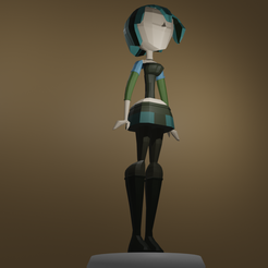 GWENRNDUTP0Rfacteado00.mpng.png STL-Datei Gwen aus DRAMA TOTAL 3D Modell・Design für den 3D-Druck zum Herunterladen