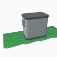 miniature-generator-with-grass.png miniature generator doll house scale holding toggle switches