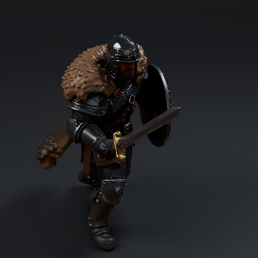 Medieval Knight 8 3D printable STL miniature