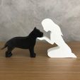 WhatsApp-Image-2023-01-06-at-10.11.52-1.jpeg Girl and her Pit bull (straight hair) for 3D printer or laser cut