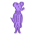mouse-stamp.stl Cute animal stamps, cake toppers, etc.