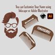 Personalized-Combs-MAA-Image-2.jpg Personalized Beard Combs 3 Designs SVG Laser Cut Files Templates
