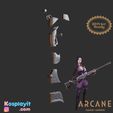 2-18.jpg Caitlyn Arcane Shotgun Gun 3D Model Digital File - League of Legends Cosplay- Caitlyn Cosplay - Caitlyn Arcane Cosplay - Caitlyn Folding Gun