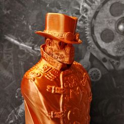 20191112_101239_HDR-01.jpeg STL-Datei Steampunk Bust・Design zum Herunterladen und 3D-Drucken