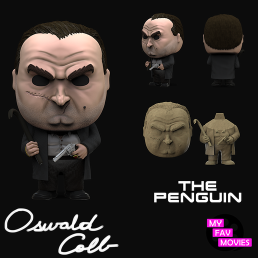 STL file Oswald Cobb - The Penguin 🐧 ・3D print model to download・Cults